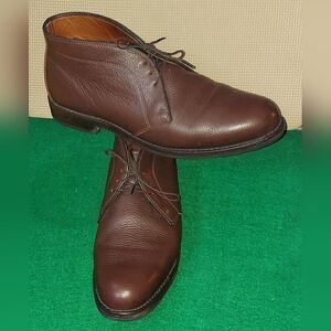 ALLEN EDMONDS MALVERN MEN'S BROWN PEBBLE LEATHER BOOTS SIZE 11.5 D MADE IN USA